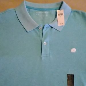 Banana Replblic - mens baby blue polo XL